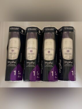 4X Pack Whirlpool  Refrigerator Water Filter 1 NEW